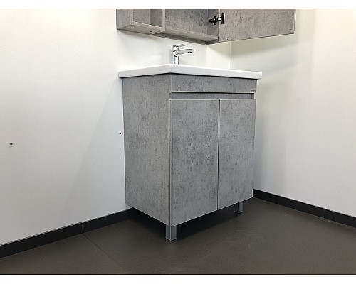 Тумба с раковиной Comforty Осло 70НД 00-00006117 Бетон светлый