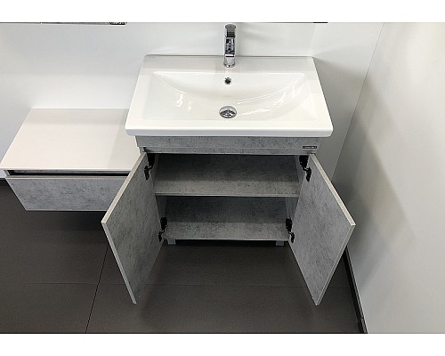 Тумба с раковиной Comforty Осло 70НД 00-00006117 Бетон светлый