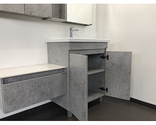 Тумба с раковиной Comforty Осло 70НД 00-00006117 Бетон светлый