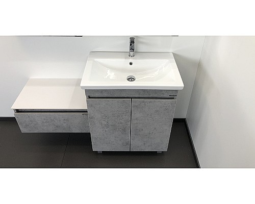Тумба с раковиной Comforty Осло 70НД 00-00006117 Бетон светлый