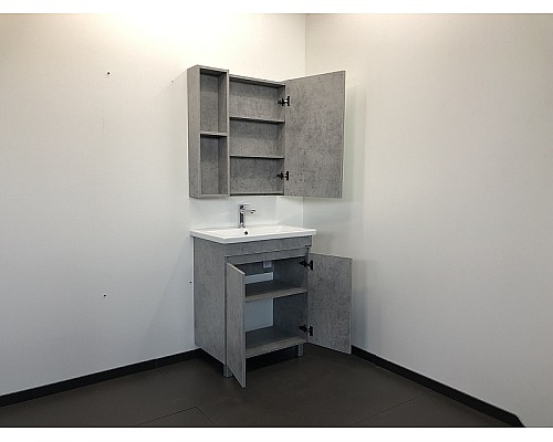 Тумба с раковиной Comforty Осло 70НД 00-00006117 Бетон светлый