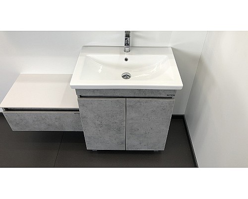 Тумба с раковиной Comforty Осло 70НД 00-00006117 Бетон светлый