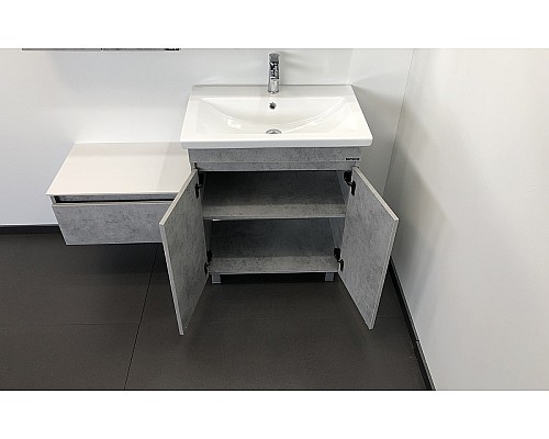 Тумба с раковиной Comforty Осло 70НД 00-00006117 Бетон светлый