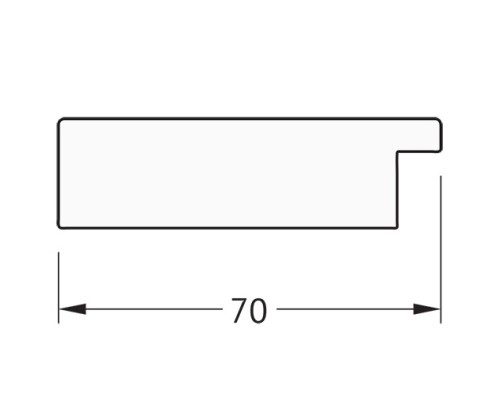 Зеркало Evoform Definite 86х66 BY 3179 в багетной раме - Соты алюминий 70 мм