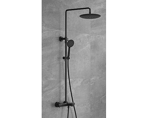 Душевая система Vincea Desire VSFS-1D1TMB с термостатом Черная матовая