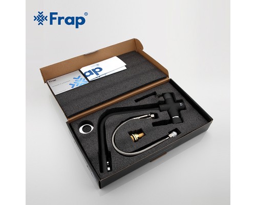 Смеситель для кухни Frap F4352-7 Черный матовый