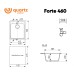 Кухонная мойка Ulgran Quartz Forte 460-07 Уголь