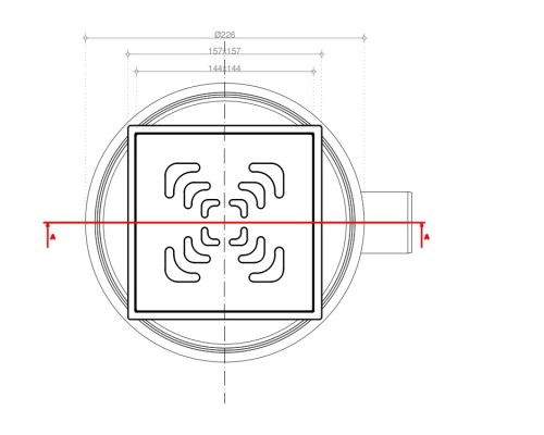Точечный трап Confluo Standard 15х15 Square 1 Mask 13000073