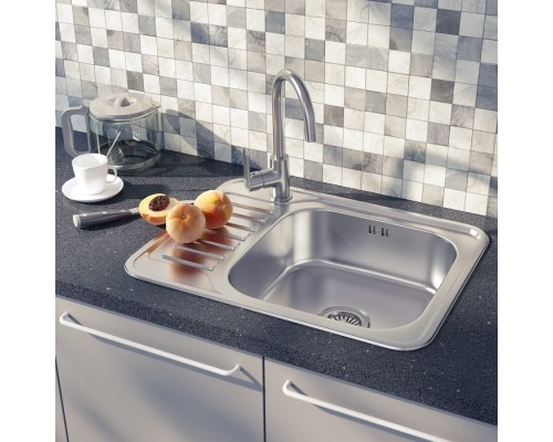 Мойка IDDIS Basic нержавеющая сталь сатин чаша справа 650x500 BAS65SRi77