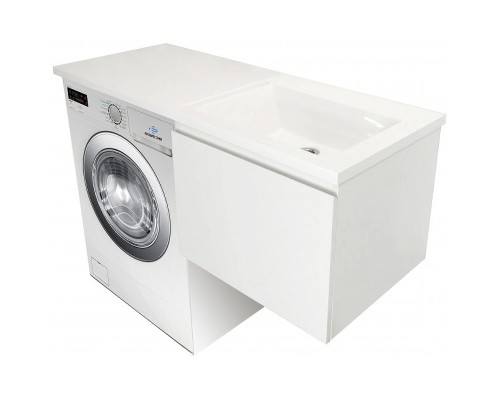 Тумба с раковиной Эстет Dallas Luxe 130 R ФР-00002421 подвесная Белая