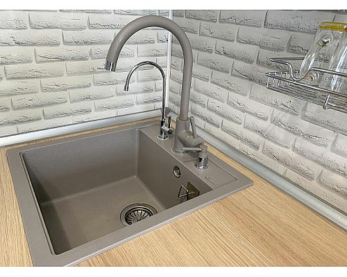 Кухонная мойка Florentina Липси-460 20.280.B0460.305 Грей