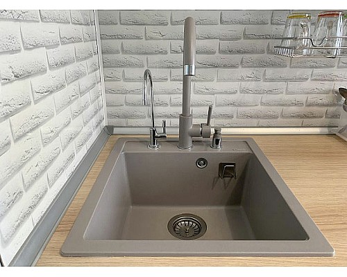 Кухонная мойка Florentina Липси-460 20.280.B0460.305 Грей