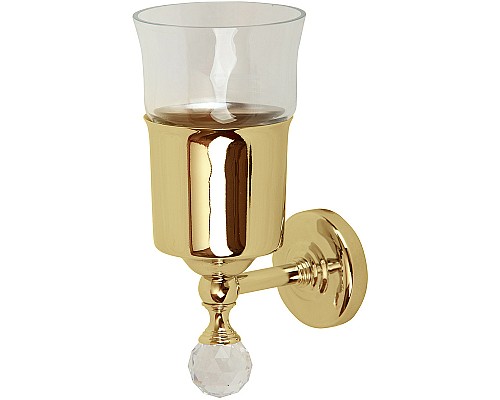 Стакан для зубных щеток Migliore Amerida 16592 Золото с кристаллом Swarovski