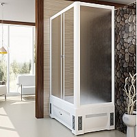 Душевой уголок Radomir Верчелли 119x81 L 1-03-1-1-0-0131 с поддоном Белый