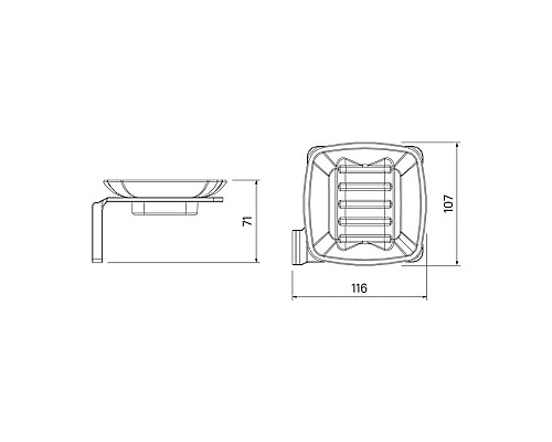 Мыльница Iddis Slide SLIGMG0i42 Графит