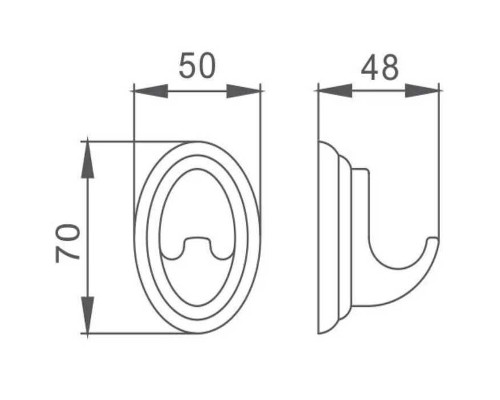 Крючок Frap F15 F1505-1 Хром