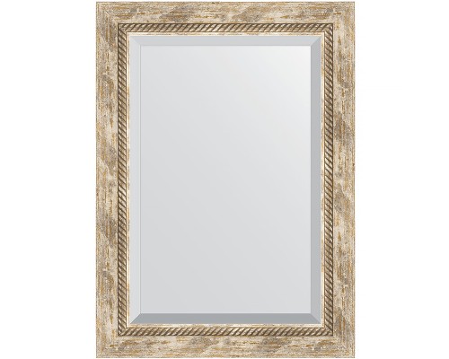 Зеркало Evoform Exclusive 73х53 BY 3381 с фацетом в багетной раме - Прованс с плетением 70 мм