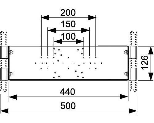Монтажная пластина для монтажа скрытых и внешних фитингов TECE 9020040