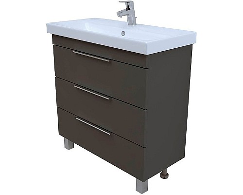 Тумба под раковину 1MarKa Gaula 80Н У92547 Графит матовый