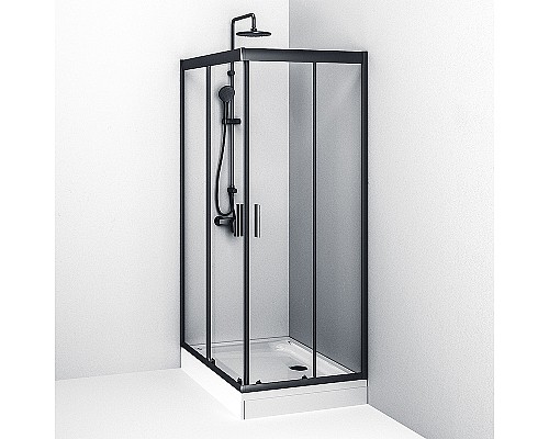 Душевой уголок AM.PM Gem 120х80 W90G-404-120280-BT Черный матовый