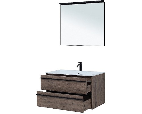 Тумба под раковину Aquanet Lino 90 253913 подвесная Дуб веллингтон