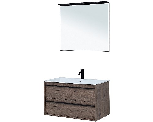 Тумба под раковину Aquanet Lino 90 253913 подвесная Дуб веллингтон