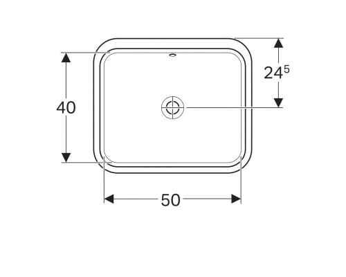 Раковина 58 см GEBERIT VariForm 500.764.01.2