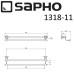 Полотенцедержатель Sapho Diamond 1318-11 Бронза