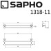 Полотенцедержатель Sapho Diamond 1318-11 Бронза