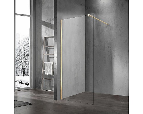 Душевая перегородка Vincea Walk-In 90 VSW-1H900CLG Золото