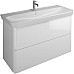 Тумба с раковиной Burgbad Iveo 120 SFEN120F2833G0161C0001*1 подвесная Белая глянцевая