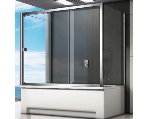 Шторка на ванну Good Door Screen WTW-160-C-CH 160 профиль Хром стекло прозрачное