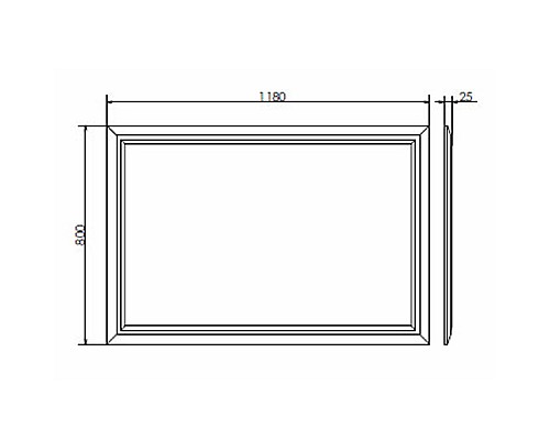 Зеркало Comforty Империя 120 00004143506 Белое