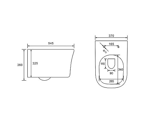 Унитаз Vincea Arco Rimless VT1-36 подвесной с сиденьем Микролифт