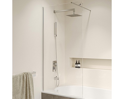 Шторка на ванну RGW Screens SC-051 80x150 351105108-11 профиль Хром стекло прозрачное
