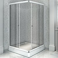 Душевой уголок Radomir 100x110 L 1-03-1-1-0-1230 с поддоном Белый