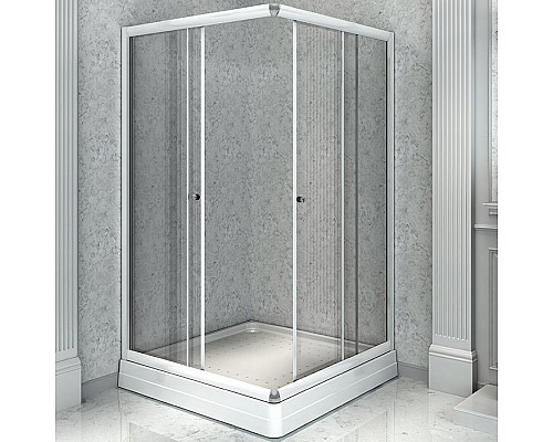 Душевой уголок Radomir 100x110 L 1-03-1-1-0-1230 с поддоном Белый