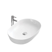 Раковина SinteSi LVB-APP-402 накладная белая 610х420х135, без отверстия под смеситель