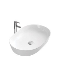 Раковина SinteSi LVB-APP-402 накладная белая 610х420х135, без отверстия под смеситель