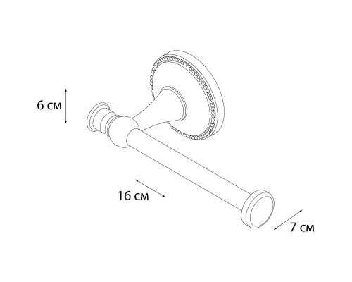 Держатель запасного рулона Grampus Alfa GR-9510A Античная латунь