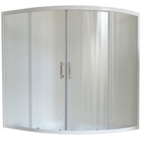 Шторка на ванну Royal Bath Alpine 150 профиль Белый стекло шиншилла