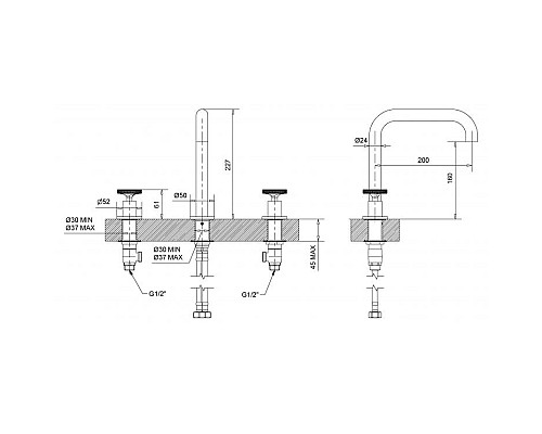 Смеситель для раковины Migliore Reversa 28194 Хром
