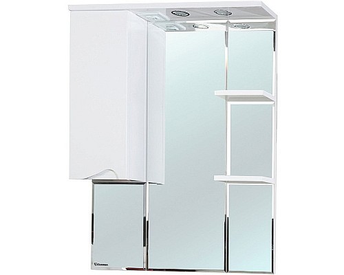Зеркало со шкафом Bellezza Эйфория 80 L 4619113002014 с подсветкой Белое
