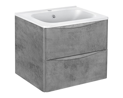 Тумба под раковину Vincea Paola VMC-2P600BT подвесная Beton