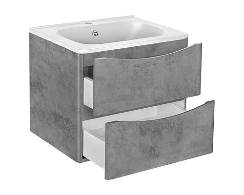 Тумба под раковину Vincea Paola VMC-2P600BT подвесная Beton