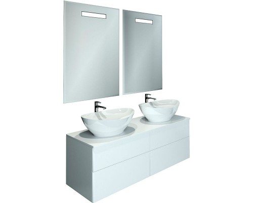 Тумба под раковину Orange Otto Ot-130TuSTONE подвесная Белый глянцевый