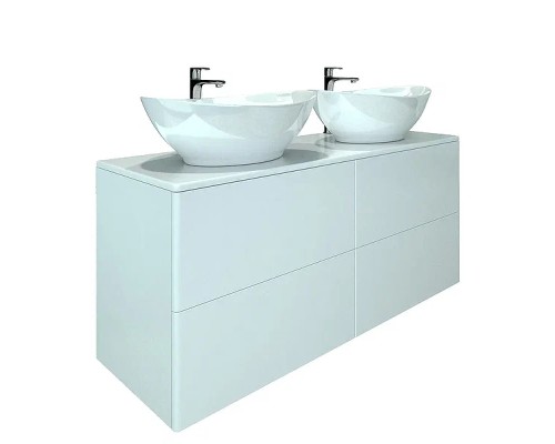 Тумба под раковину Orange Otto Ot-130TuSTONE подвесная Белый глянцевый