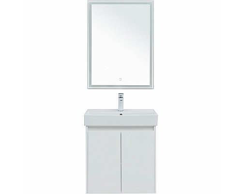 Комплект мебели для ванной Aquanet Nova Lite 60 302532 подвесной Белый глянец