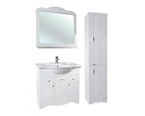 Шкаф пенал Bellezza Кантри 35 Белый