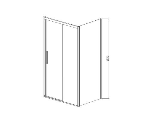 Душевой уголок Vincea Soft 140x80 профиль Хром стекло прозрачное